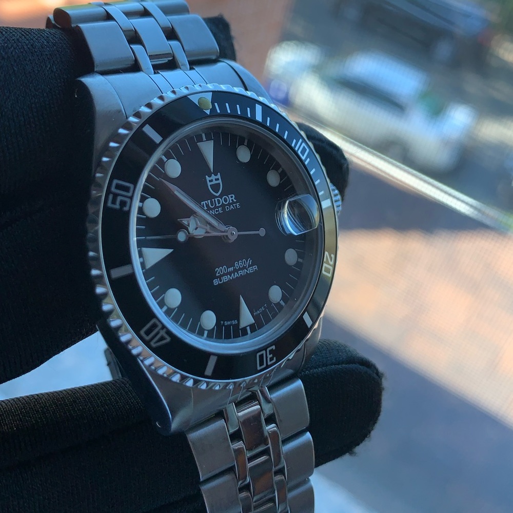 TUDOR PRINCE DATE SUMBARINER 36MM STAINLESS STEAL MEN'S  WATCH